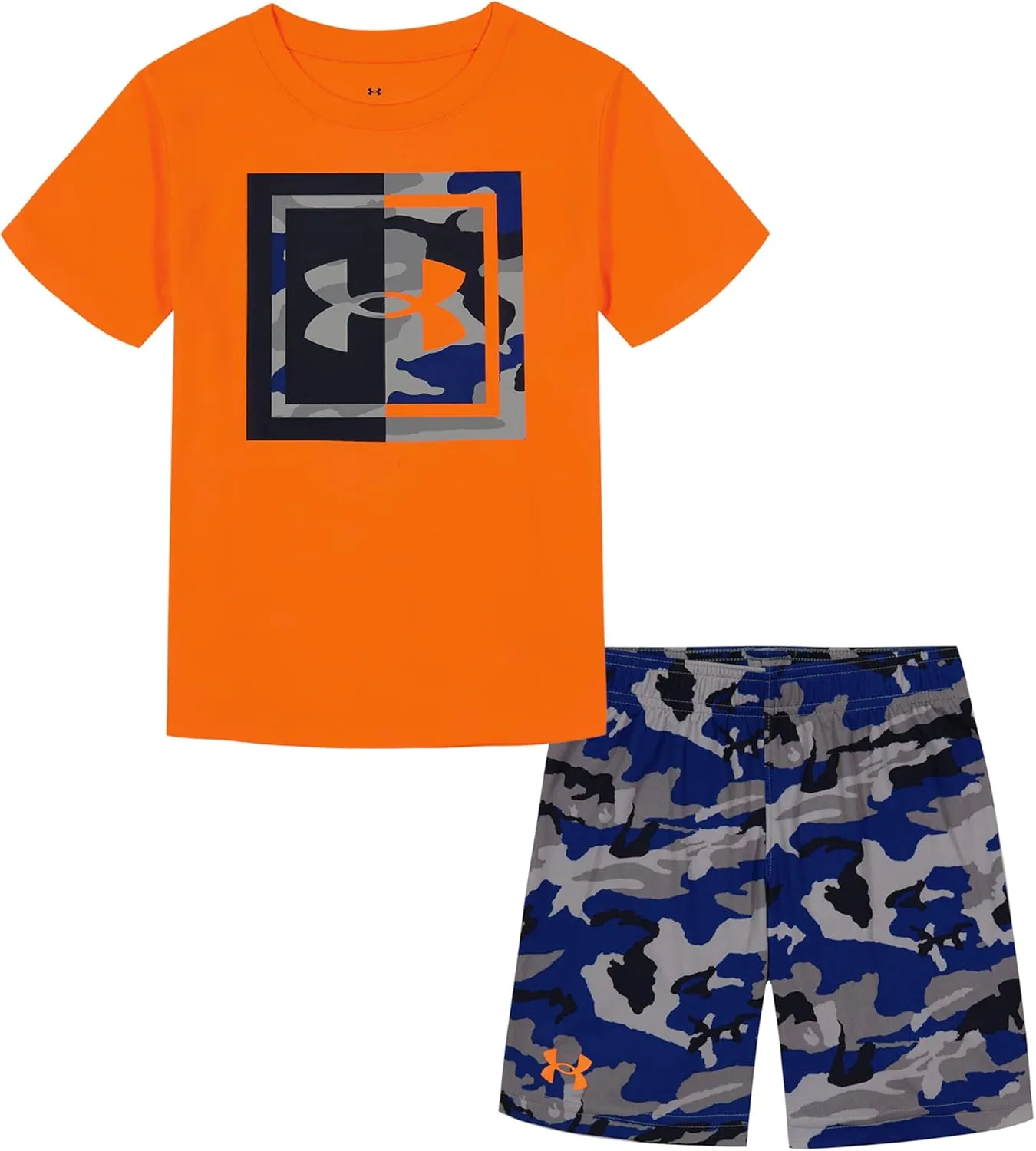 Under Armour Boys' Short Sleeve Tee and Short Set, Lightweight and Breathable