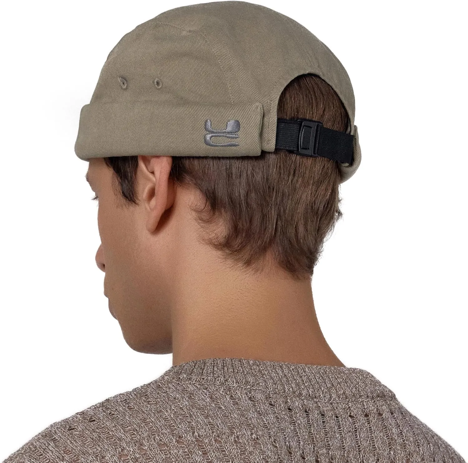 UNDERCONTROL Brimless Fisherman Trawler Beanie Washed Cotton Men Women Docker Hat Adjustable Low Profile Miki Watch Cap Korea