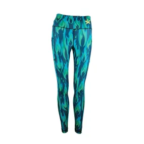 Unisex Leggings | Copper Flames