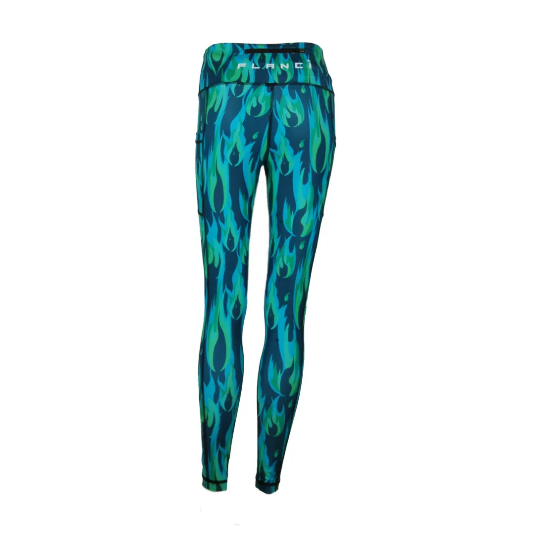 Unisex Leggings | Copper Flames
