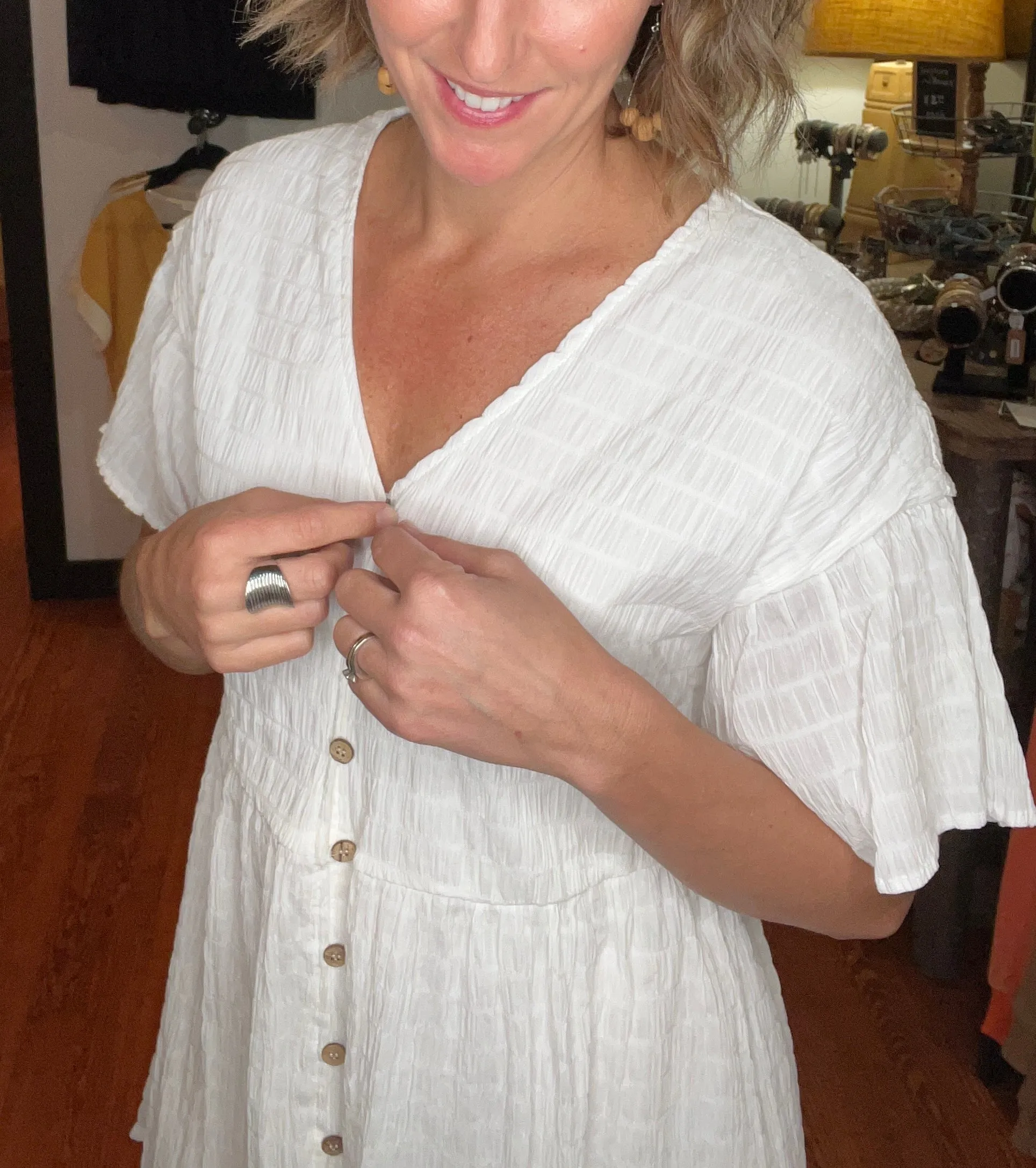 White Boho Dress (40off)
