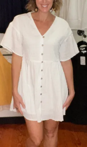 White Boho Dress (40off)
