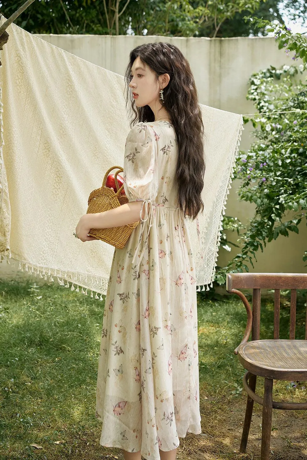 Women Elegant Floral Maxi Dress