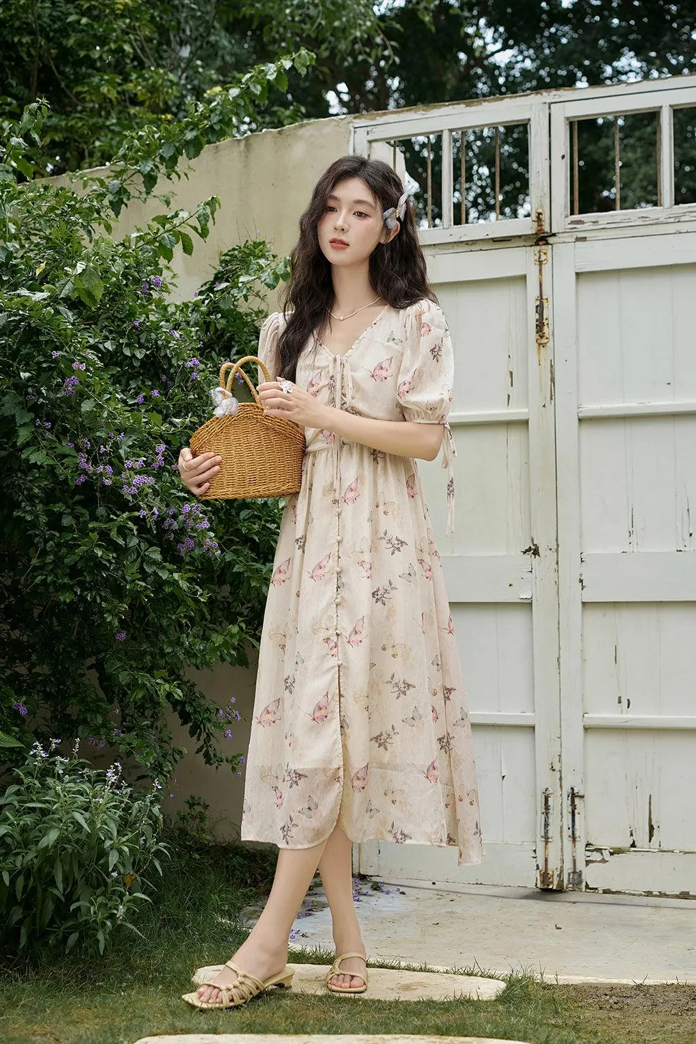 Women Elegant Floral Maxi Dress