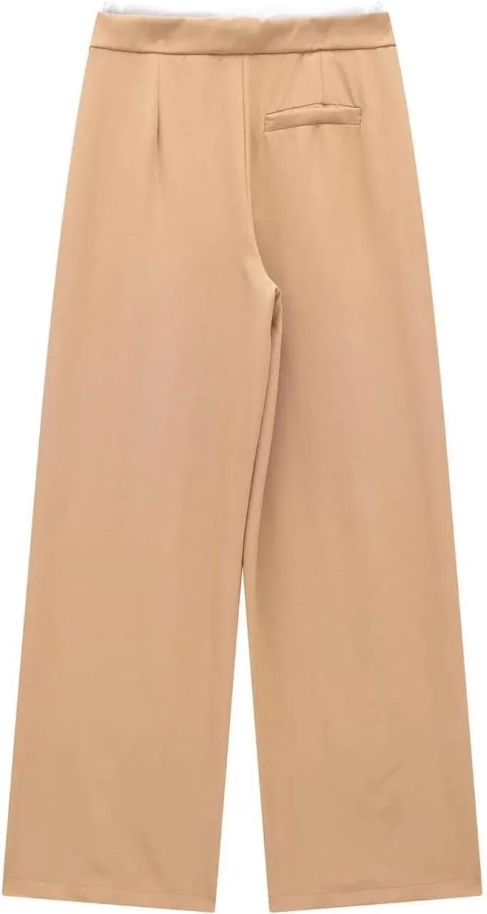 Women Fashion Tongle Style Multicolor Lace Wide Leg Pants Chic Drawstring Joker Pants Trousers Mujer
