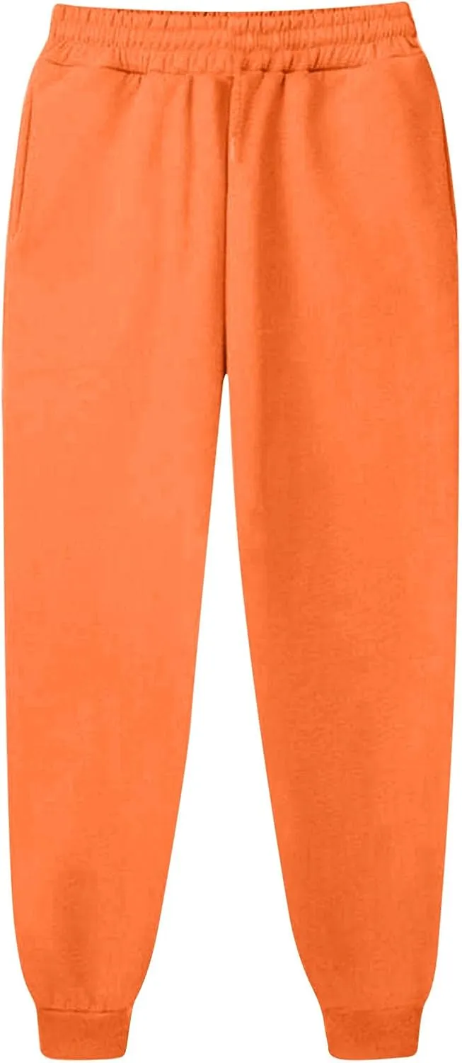 Womens Casual Trouses High Waisted Leggings Soft Comfortable Pants for Travel Sports Solid Color Sweatpants Women